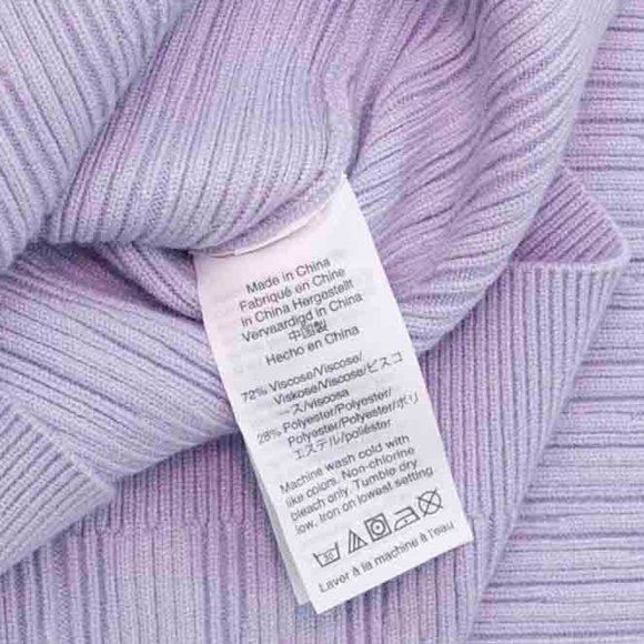 NWT J. Crew Square Neck Sweater w/Blouson Sleeves - color Soft Wisteria … - Picture 8 of 9